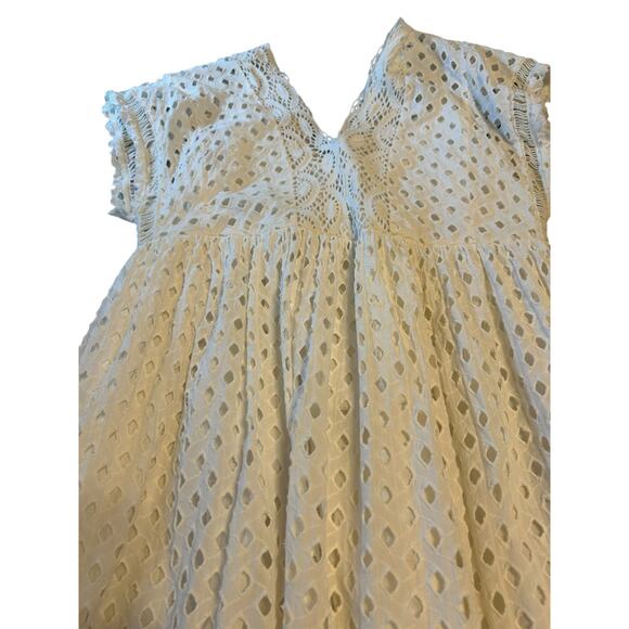 Forever That Girl White Eyelet Dress - Size S - Picture 15 of 15